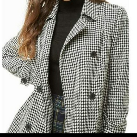 🦄 F21 Gingham Double-Breasted Coat - Picture 5 of 5